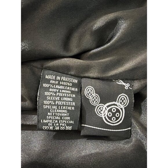 NWT Nordstrom Black Leather Moto Jacket With Quilted Detailing For Women - Picture 5 of 16